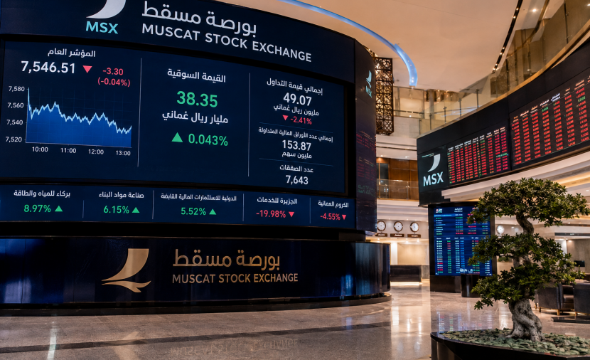 استقرار أداء بورصة مسقط.. والقيمة السوقية عند 38.3 مليار ريال